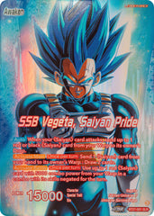 Vegeta // SSB Vegeta, Saiyan Pride (SLR) (BT27-001) [History of Z] | Cracking-Singles