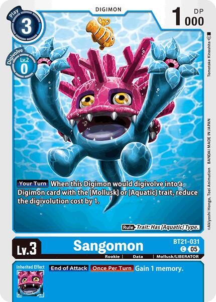 Sangomon [BT21-031] [World Convergence] | Cracking-Singles
