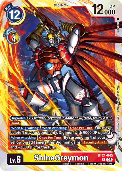 ShineGreymon [BT21-045] [World Convergence] | Cracking-Singles