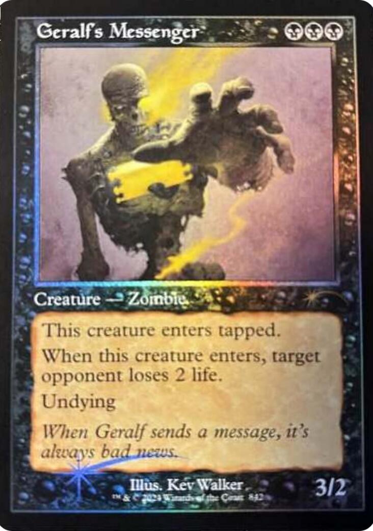 Geralf's Messenger (842) (Retro Frame) [Secret Lair Drop Series] | Cracking-Singles
