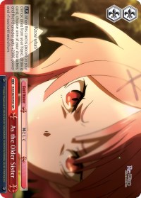 As the Older Sister (RZ/S46-E055S SR) [Re:ZERO] | Cracking-Singles