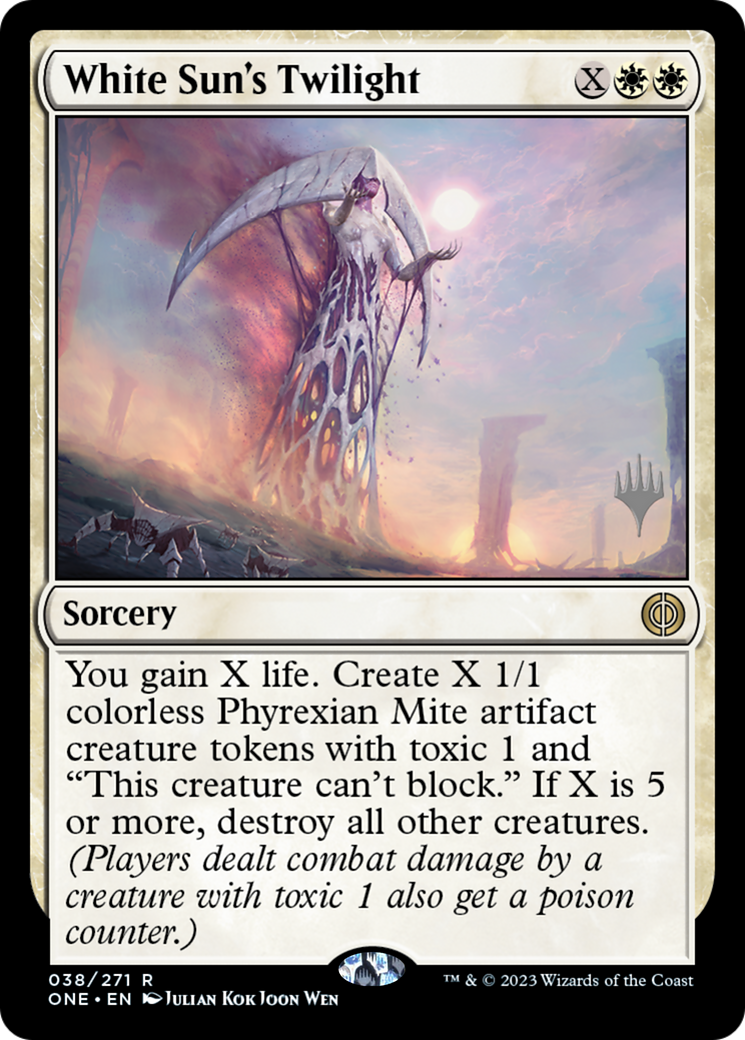 White Sun's Twilight (Promo Pack) [Phyrexia: All Will Be One Promos] | Cracking-Singles
