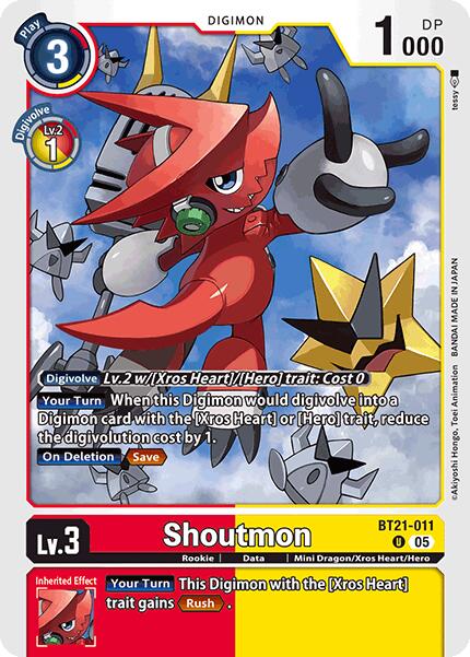 Shoutmon [BT21-011] [World Convergence] | Cracking-Singles