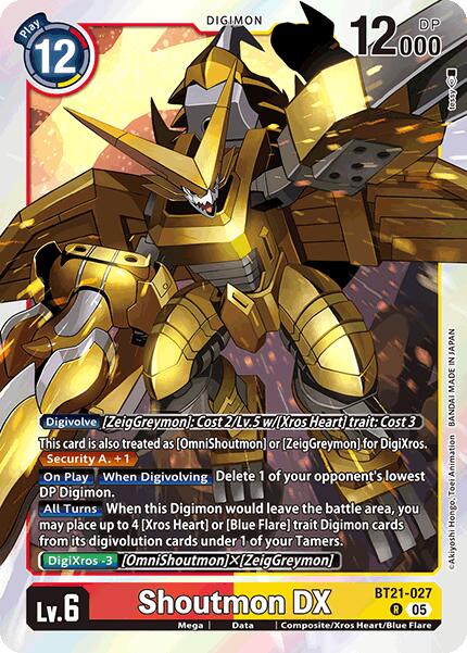 Shoutmon DX [BT21-027] [World Convergence] | Cracking-Singles
