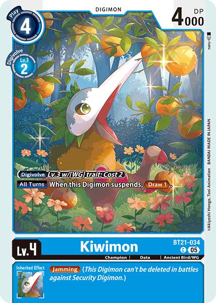 Kiwimon [BT21-034] [World Convergence] | Cracking-Singles