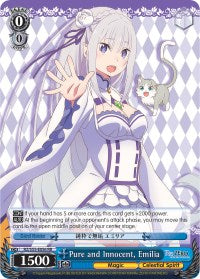 Pure and Innocent, Emilia (RZ/S55-E056 RR) [Re:ZERO Vol.2] | Cracking-Singles