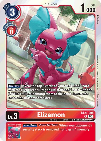 Elizamon [BT21-008] [World Convergence] | Cracking-Singles