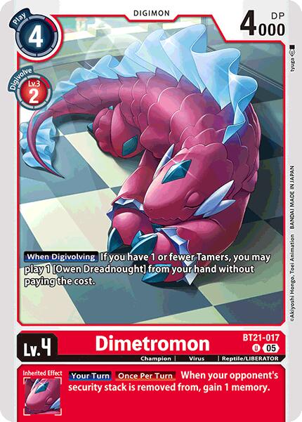 Dimetromon [BT21-017] [World Convergence] | Cracking-Singles