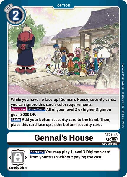 Gennai's House [ST21-15] [Starter Deck: Hero of Hope] | Cracking-Singles