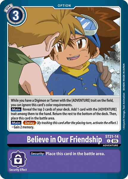 Believe in Our Friendship [ST21-14] [Starter Deck: Hero of Hope] | Cracking-Singles