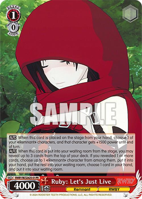 Ruby: Let's Just Live [Bushiroad Event Cards] | Cracking-Singles