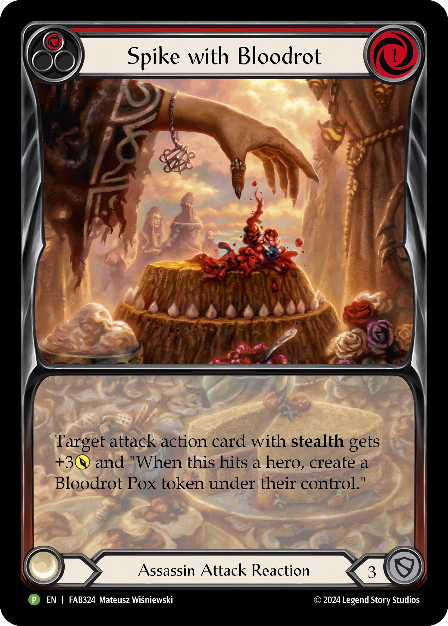 Spike with Bloodrot [FAB324] (Promo)  Rainbow Foil | Cracking-Singles