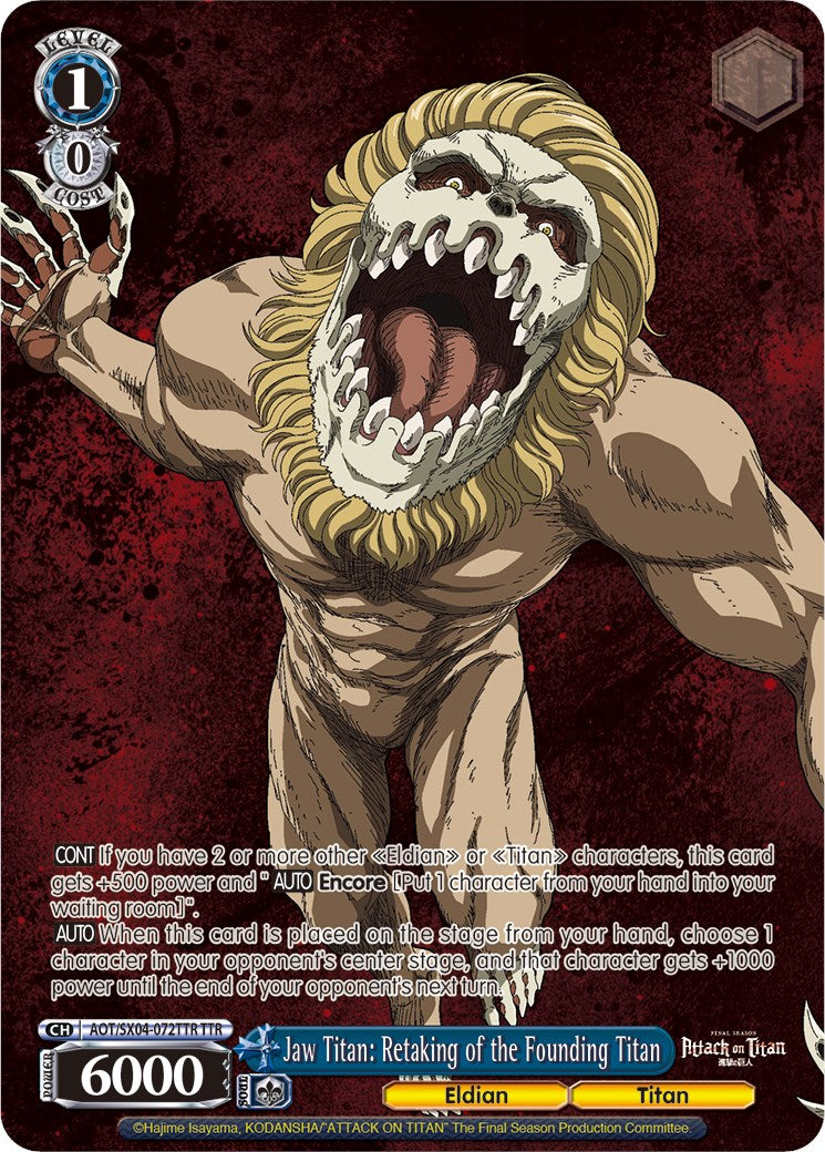 Jaw Titan: Retaking of the Founding Titan (Foil) [Attack On Titan: Final Season] | Cracking-Singles