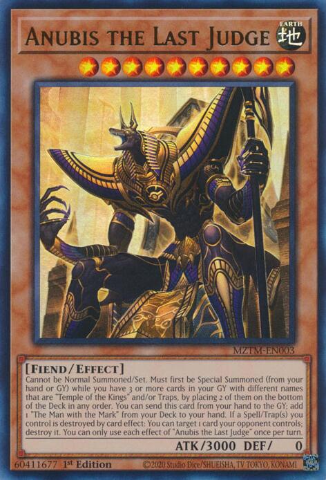 Anubis the Last Judge [MZTM-EN003] Ultra Rare | Cracking-Singles