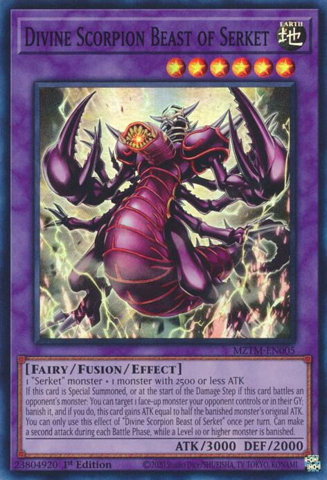 Divine Scorpion Beast of Serket [MZTM-EN005] Super Rare | Cracking-Singles
