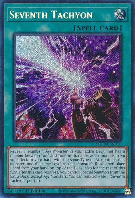 Seventh Tachyon [MZTM-EN016] Secret Rare | Cracking-Singles