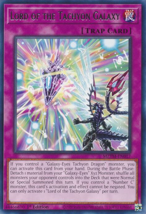 Lord of the Tachyon Galaxy [MZTM-EN017] Rare | Cracking-Singles