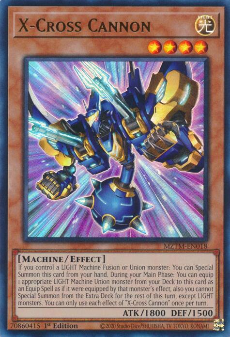 X-Cross Cannon [MZTM-EN018] Ultra Rare | Cracking-Singles