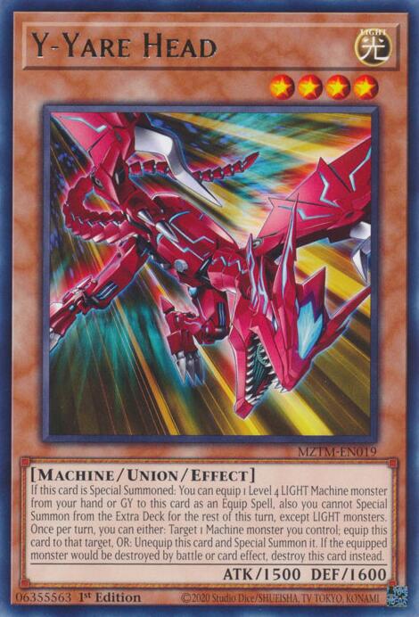 Y-Yare Head [MZTM-EN019] Rare | Cracking-Singles