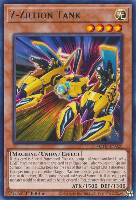Z-Zillion Tank [MZTM-EN020] Rare | Cracking-Singles