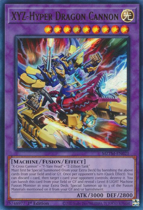 XYZ-Hyper Dragon Cannon [MZTM-EN021] Ultra Rare | Cracking-Singles