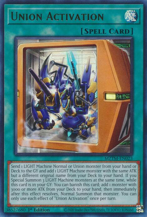 Union Activation [MZTM-EN023] Ultra Rare | Cracking-Singles