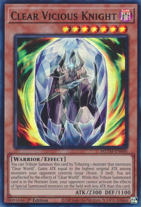 Clear Vicious Knight [MZTM-EN040] Super Rare | Cracking-Singles