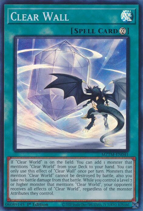 Clear Wall [MZTM-EN041] Super Rare | Cracking-Singles