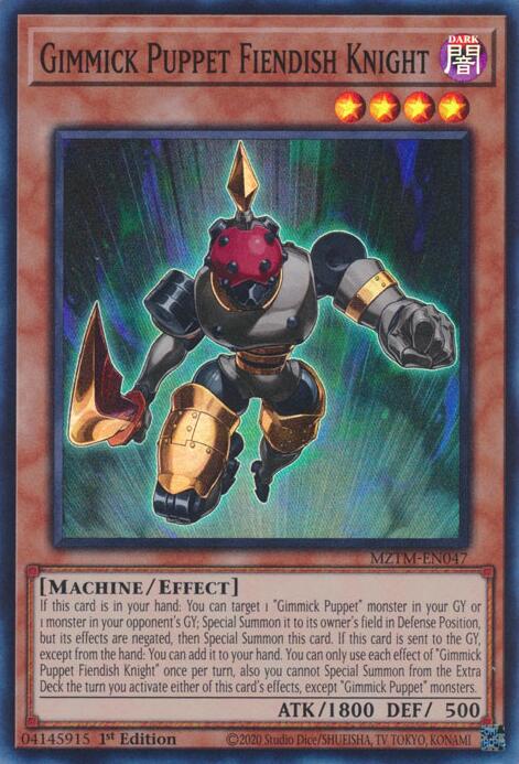 Gimmick Puppet Fiendish Knight [MZTM-EN047] Super Rare | Cracking-Singles