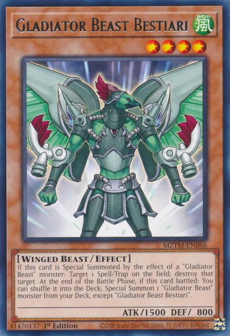 Gladiator Beast Bestiari [MZTM-EN066] Rare | Cracking-Singles