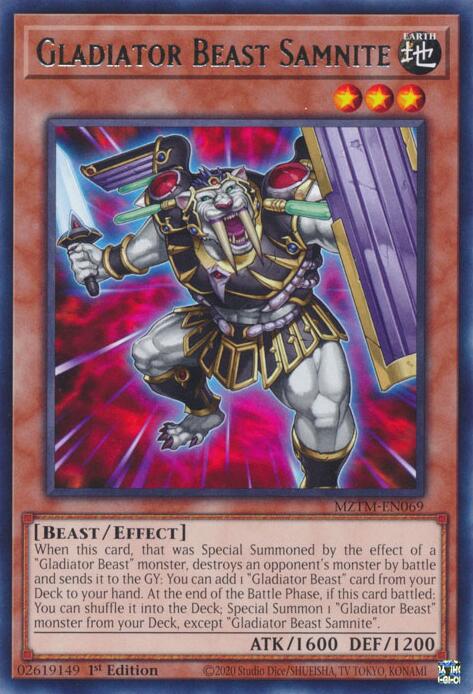 Gladiator Beast Samnite [MZTM-EN069] Rare | Cracking-Singles