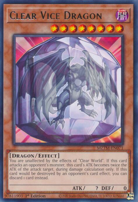 Clear Vice Dragon [MZTM-EN071] Rare | Cracking-Singles