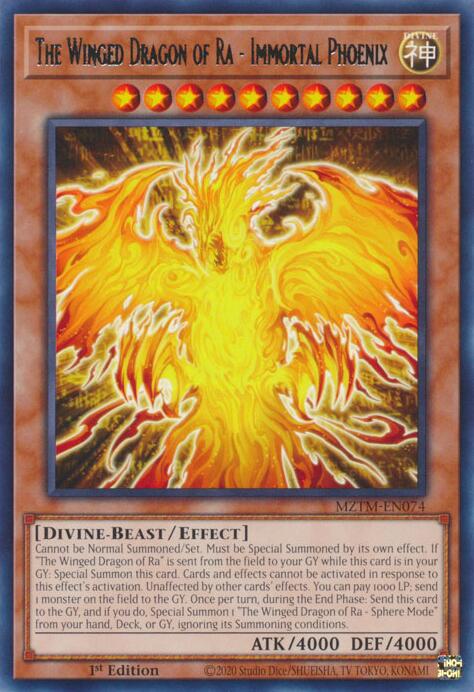 The Winged Dragon of Ra - Immortal Phoenix [MZTM-EN074] Rare | Cracking-Singles