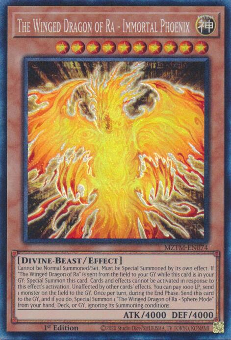 The Winged Dragon of Ra - Immortal Phoenix (Collector's Rare) [MZTM-EN074] Collector's Rare | Cracking-Singles