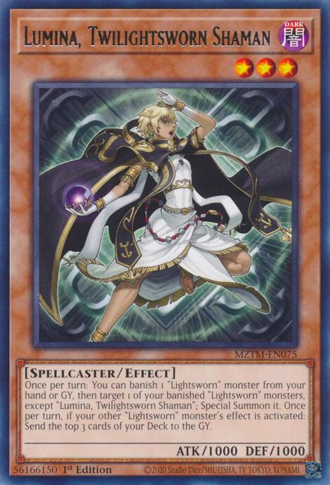 Lumina, Twilightsworn Shaman [MZTM-EN075] Rare | Cracking-Singles