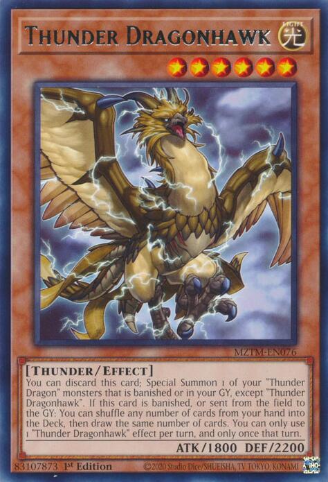 Thunder Dragonhawk [MZTM-EN076] Rare | Cracking-Singles