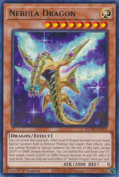 Nebula Dragon [MZTM-EN078] Rare | Cracking-Singles