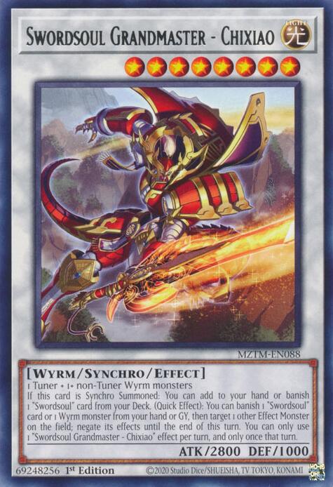 Swordsoul Grandmaster - Chixiao [MZTM-EN088] Rare | Cracking-Singles