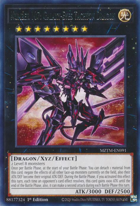 Number 107: Galaxy-Eyes Tachyon Dragon [MZTM-EN091] Rare | Cracking-Singles