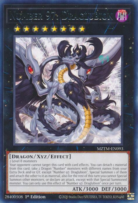 Number 97: Draglubion [MZTM-EN093] Rare | Cracking-Singles