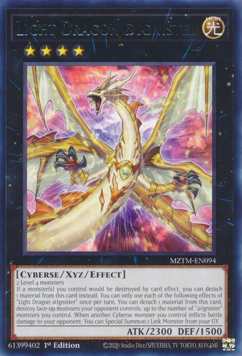 Light Dragon @Ignister [MZTM-EN094] Rare | Cracking-Singles