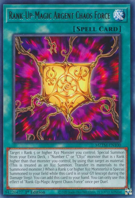 Rank-Up-Magic Argent Chaos Force [MZTM-EN100] Rare | Cracking-Singles