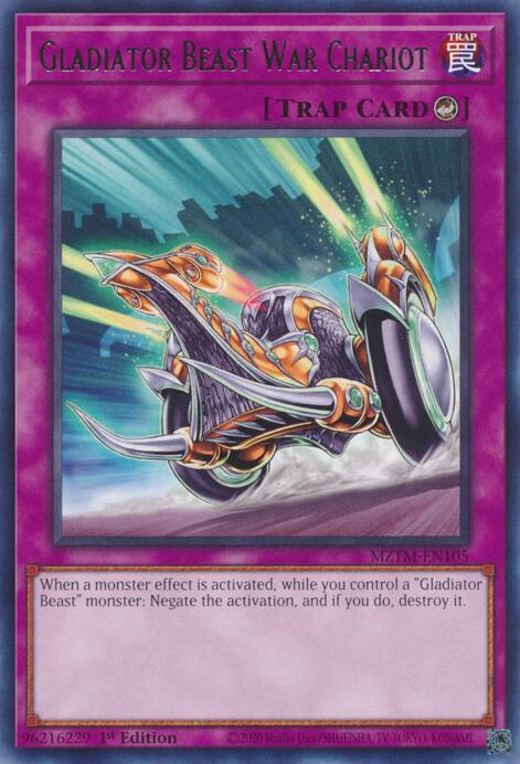 Gladiator Beast War Chariot [MZTM-EN105] Rare | Cracking-Singles