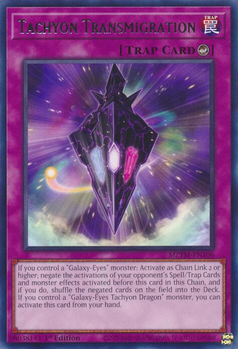Tachyon Transmigration [MZTM-EN106] Rare | Cracking-Singles
