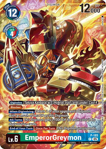 EmperorGreymon [P-185] (BT-21: Illustration Celebration Pack) [World Convergence] | Cracking-Singles