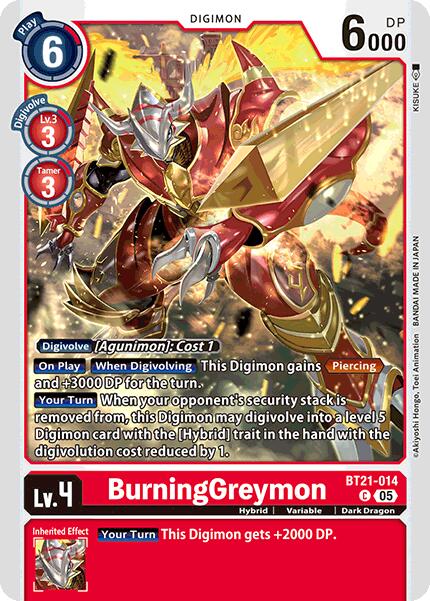 BurningGreymon [BT21-014] [World Convergence] | Cracking-Singles