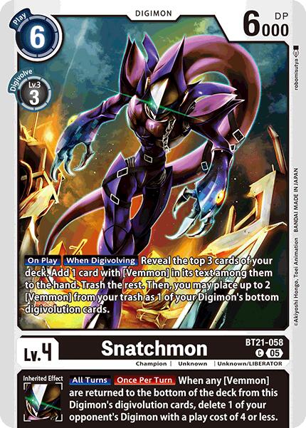 Snatchmon [BT21-058] [World Convergence] | Cracking-Singles