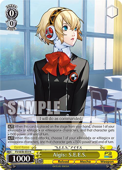 Aigis: S.E.E.S. (P3/SE46-E03N) [Persona 3 Reload Premium Booster] | Cracking-Singles