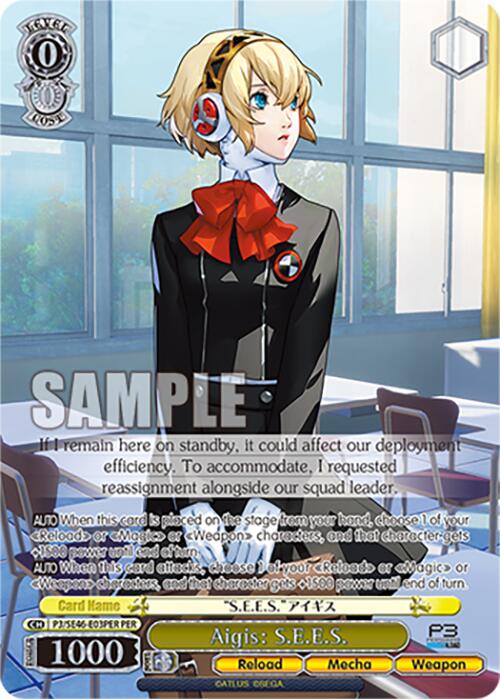 Aigis: S.E.E.S. (P3/SE46-E03PERPER) [Persona 3 Reload Premium Booster] | Cracking-Singles