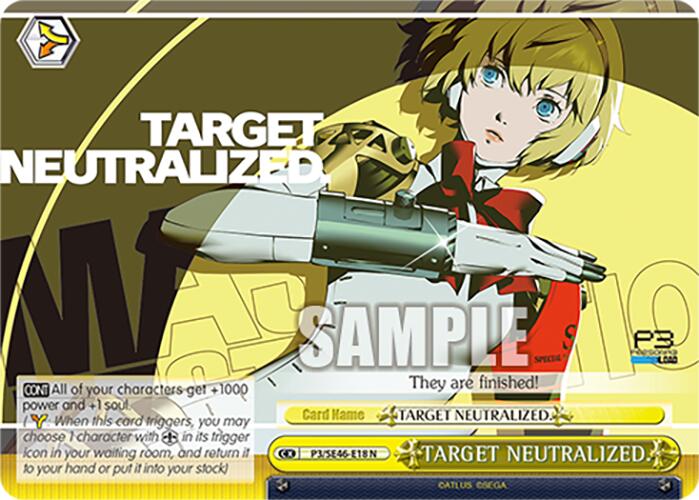 TARGET NEUTRALIZED. (P3/SE46-E18N) [Persona 3 Reload Premium Booster] | Cracking-Singles
